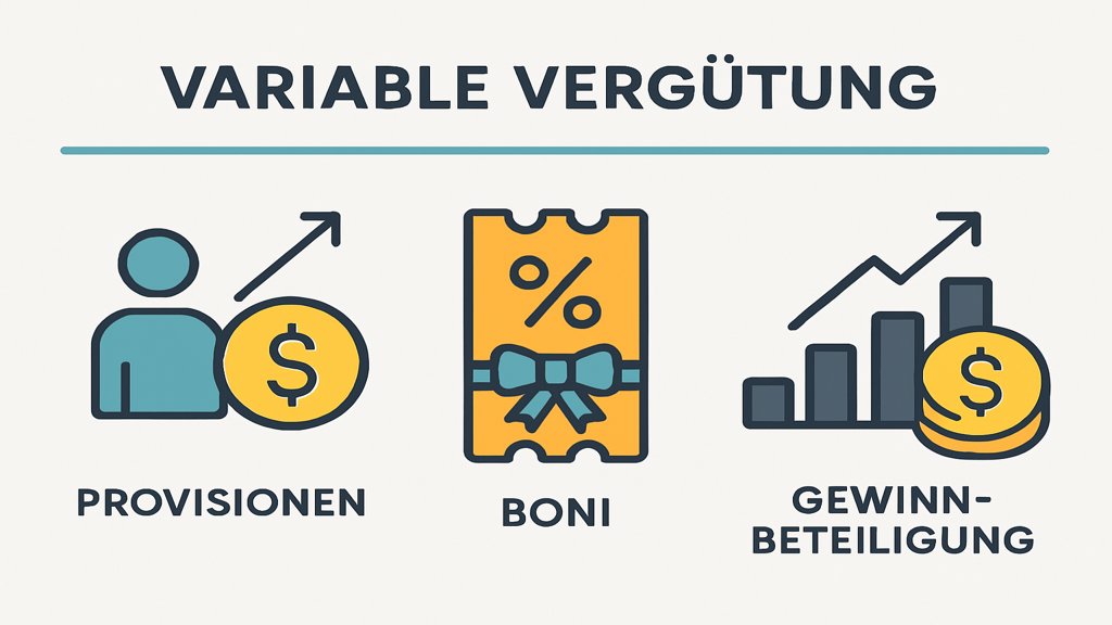 Infografik zu Modellen der variablen Vergütung.