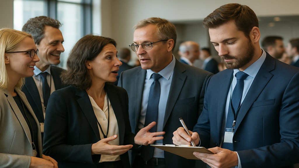 Netzwerkveranstaltung mit Unternehmern und Investoren.