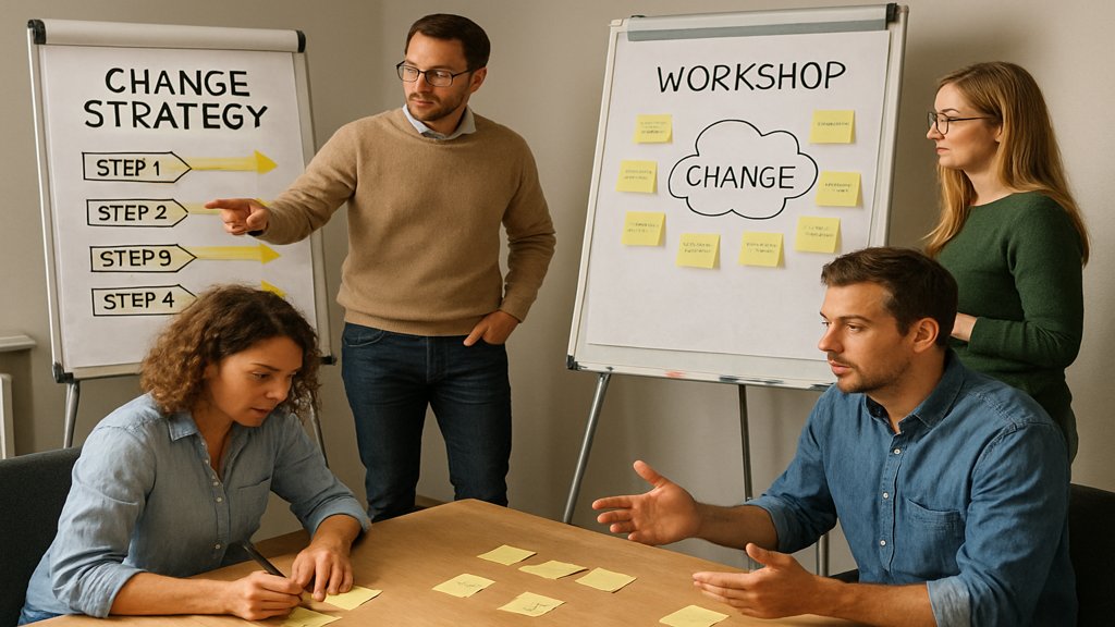 Workshop zur Entwicklung einer Change Management Strategie.