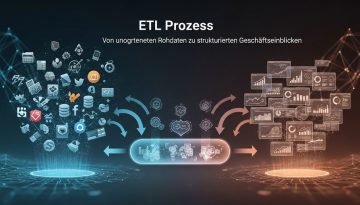 ETL Prozess: Von ungeordneten Rohdaten zu strukturierten Geschäftseinblicken.